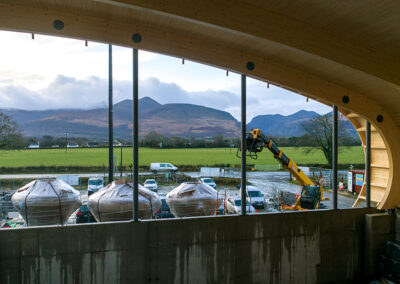 Aerial Photography of Killarney Brewing Company's new Brewery, Distillery & Visitor Centre Construction Project