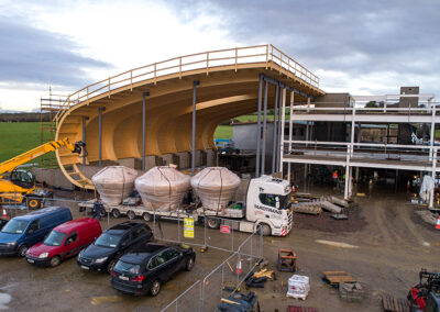 Aerial Photography of Killarney Brewing Company's new Brewery, Distillery & Visitor Centre Construction Project