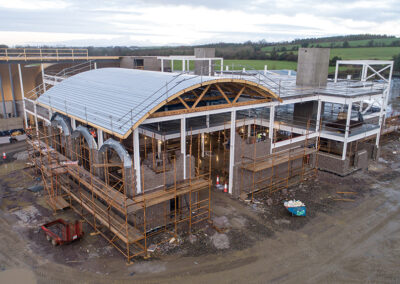 Aerial Photography of Killarney Brewing Company's new Brewery, Distillery & Visitor Centre Construction Project